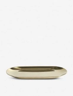 HAY Gold-toned Stainless Steel Tray 18cm