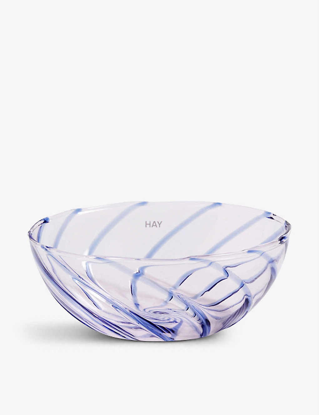 HAY Spin Striped Glass Bowl 8.5cm Set Of Two