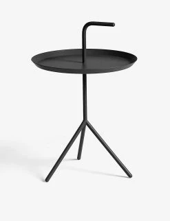 HAY DLM Powder-coated Steel Side Table 58cm X 38cm Black