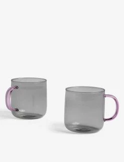 HAY Borosilicate Glass Mug Set Of Two