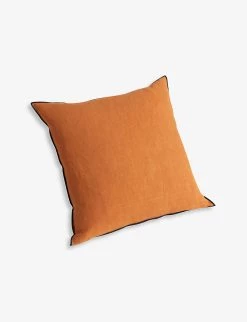 HAY Outline Contrast-trim Linen And Cotton-blend Cushion 50cm X 50cm