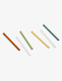 HAY Sip Glass Cocktail Straws Set Of Six