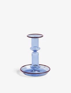 HAY Flare Borosilicate Glass Candleholder 14cm X 11cm