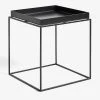 HAY Cube Powder-coated Steel Tray Table 40cm X 40cm Black