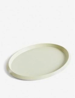 HAY Ellipse Stainless-steel Tray 23.5x18.5cm