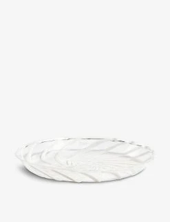 HAY Spin Striped Glass Saucer 11cm Set Of Two