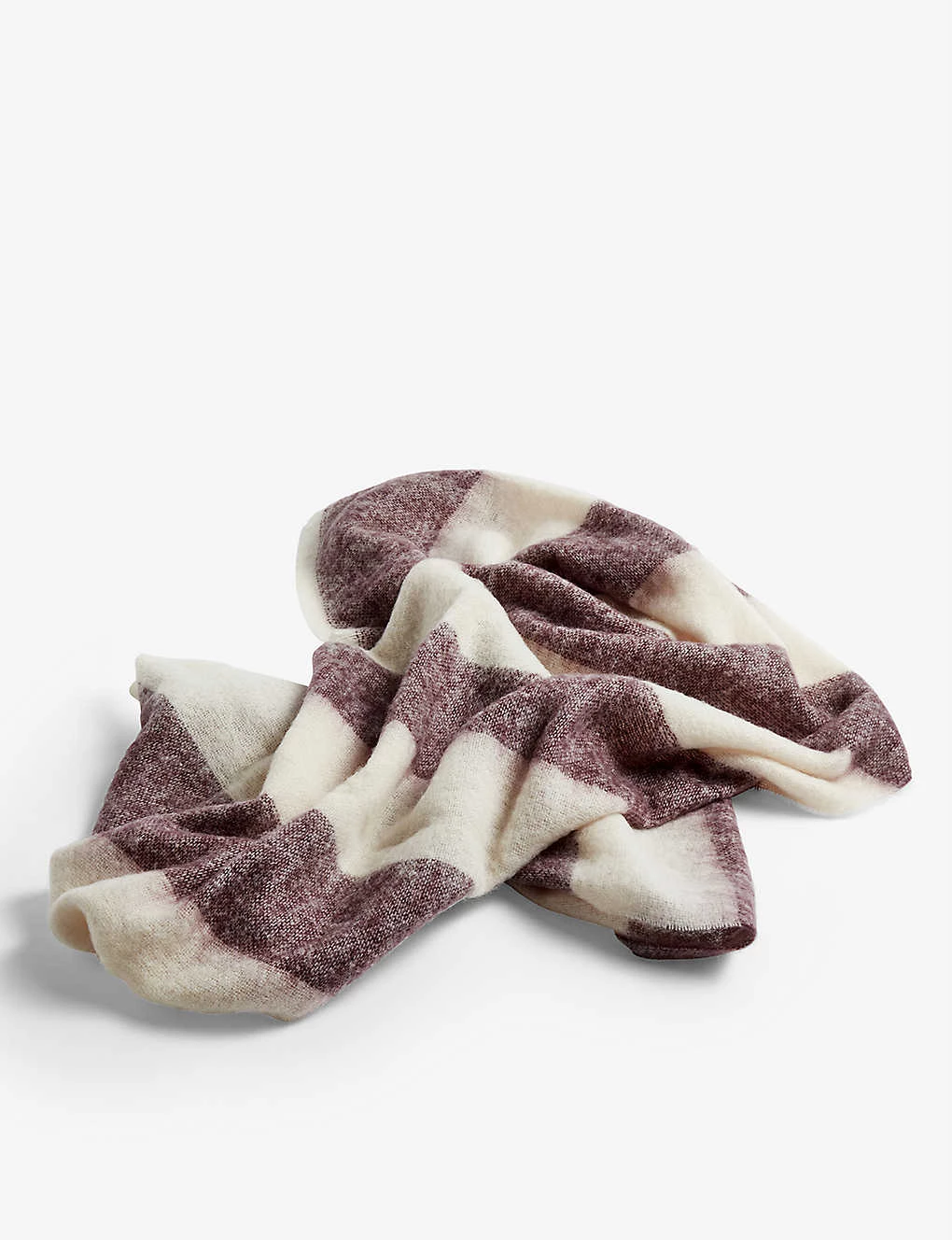 HAY Striped Mohair-blend Blanket 180cm X 120cm