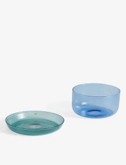HAY Tinted 2-in-1 Borosilicate Glass Serving Set 15cm