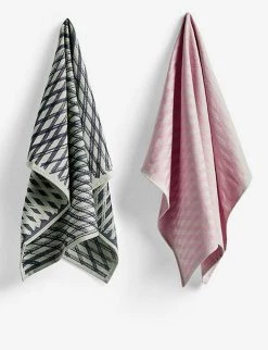 HAY Diamond Marker No. 4 Cotton Tea Towels Set Of Two
