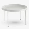 HAY Tulou Circular Steel Coffee Table 55cm X 35cm Cream