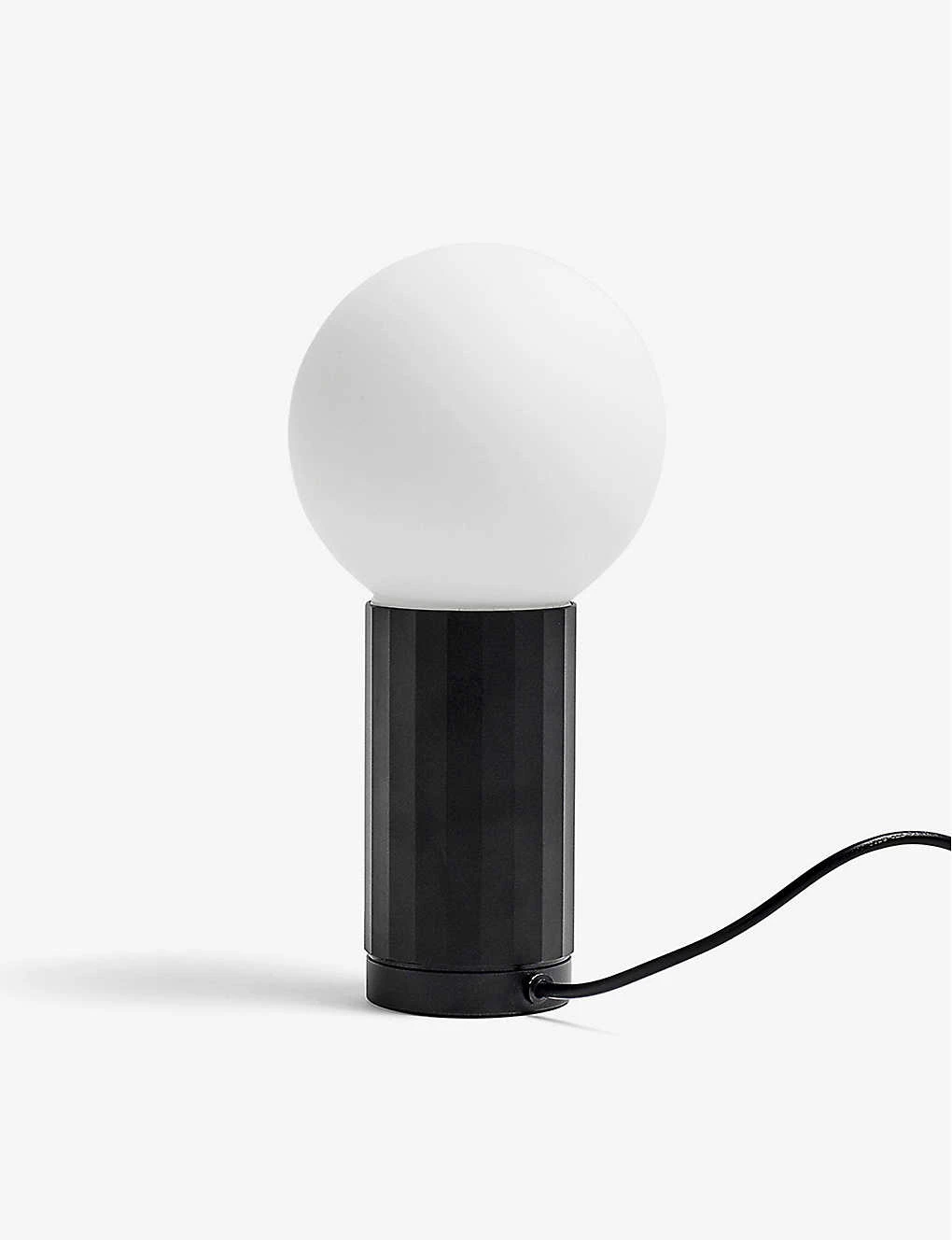 HAY Turn On LED Aluminium And Glass Lamp 19.5cm X 10cm Black - Image 2