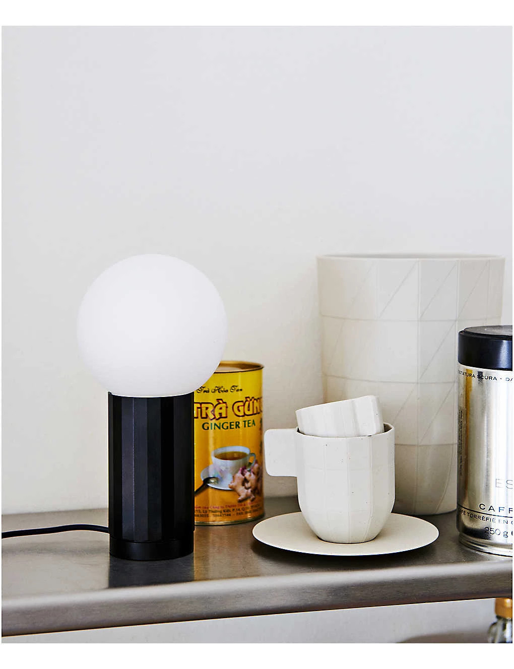 HAY Turn On LED Aluminium And Glass Lamp 19.5cm X 10cm Black - Image 3