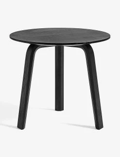HAY Bella Circular Wooden Coffee Table 45cm X 39cm Black