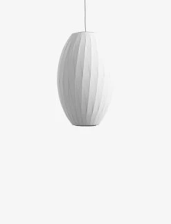 HAY Nelson Cigar Crisscross Bubble Medium Pendant Lamp 53.5cm White