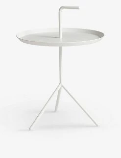 HAY DLM Powder-coated Steel Side Table 65cm X 48cm White