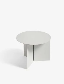 HAY Slit Powder-coated Side Table 35.5cm X 45cm White