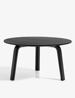 HAY Bella Circular Wooden Coffee Table 60cm X 32cm Black