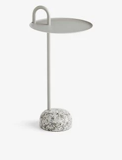 HAY Bowler Circular Steel Side Table 70.5cm Cream