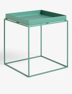 HAY Removable Square Steel Tray Table 44cm Pale Green