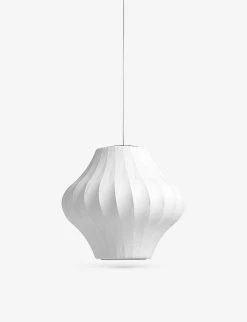 HAY Nelson Pear Crisscross Bubble Small Pendant Lamp 32cm White