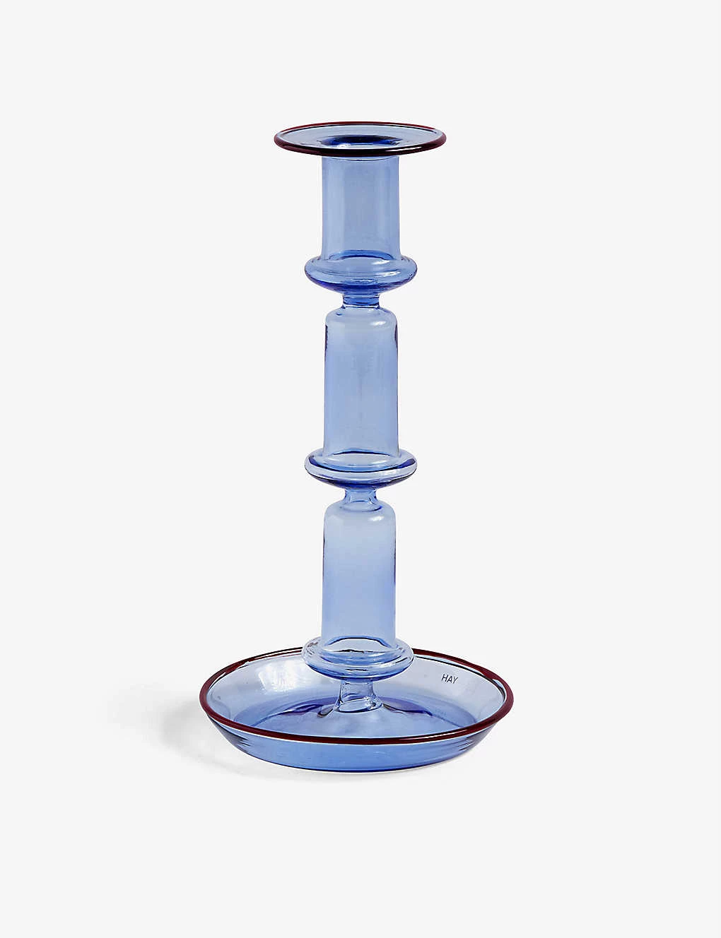 HAY Flare Tall Borosilicate Glass Candleholder 21cm X 11cm