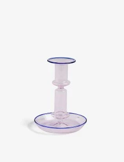 HAY Flare Borosilicate Glass Candleholder 14cm X 11cm