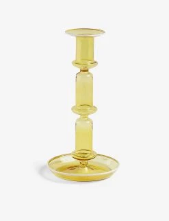 HAY Flare Tall Borosilicate Glass Candleholder 21cm