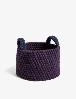 HAY Chevron Felt Bead Basket 30x40cm