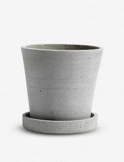 HAY Small Polystone Flower Pot With Saucer 10.5cm