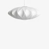 HAY Nelson Saucer Crisscross Bubble Medium Pendant Lamp 24cm White