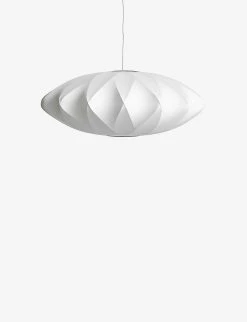 HAY Nelson Saucer Crisscross Bubble Medium Pendant Lamp 24cm White